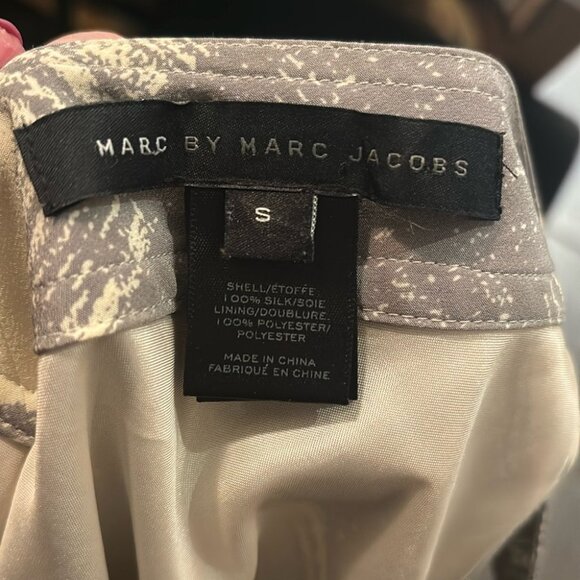 Marc by Marc Jacobs Silk Mini Dress Gray - Picture 3 of 8
